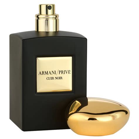 armani private cuir noir.